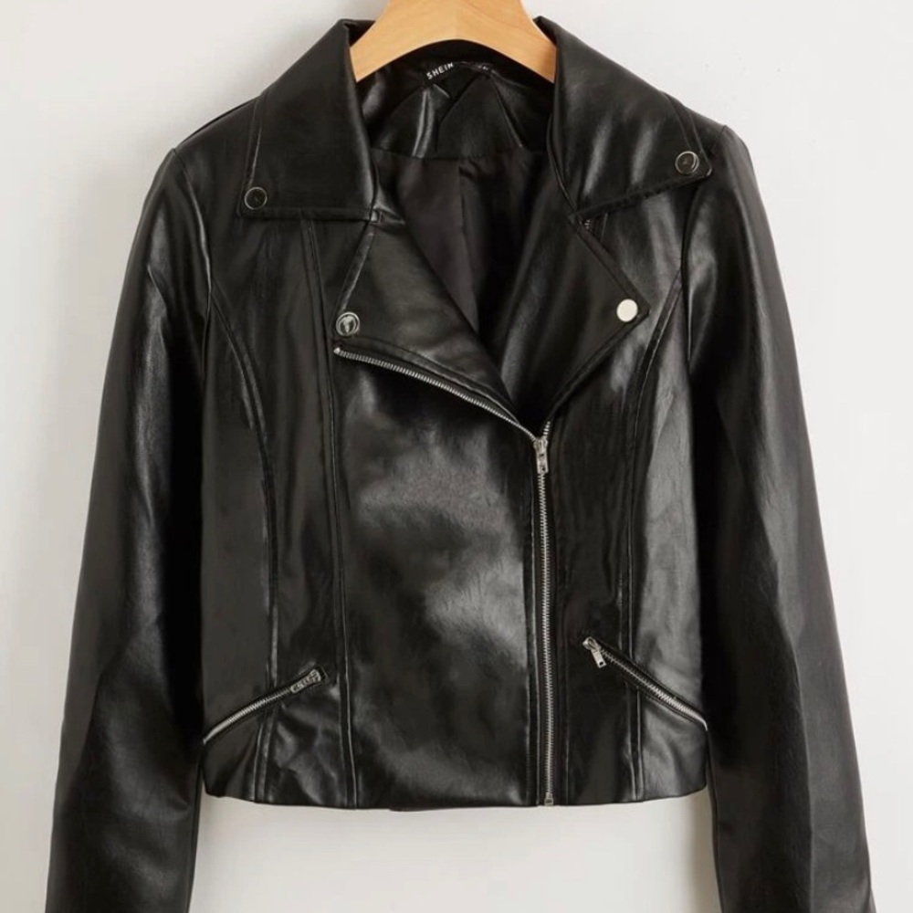 Faux leather jacket